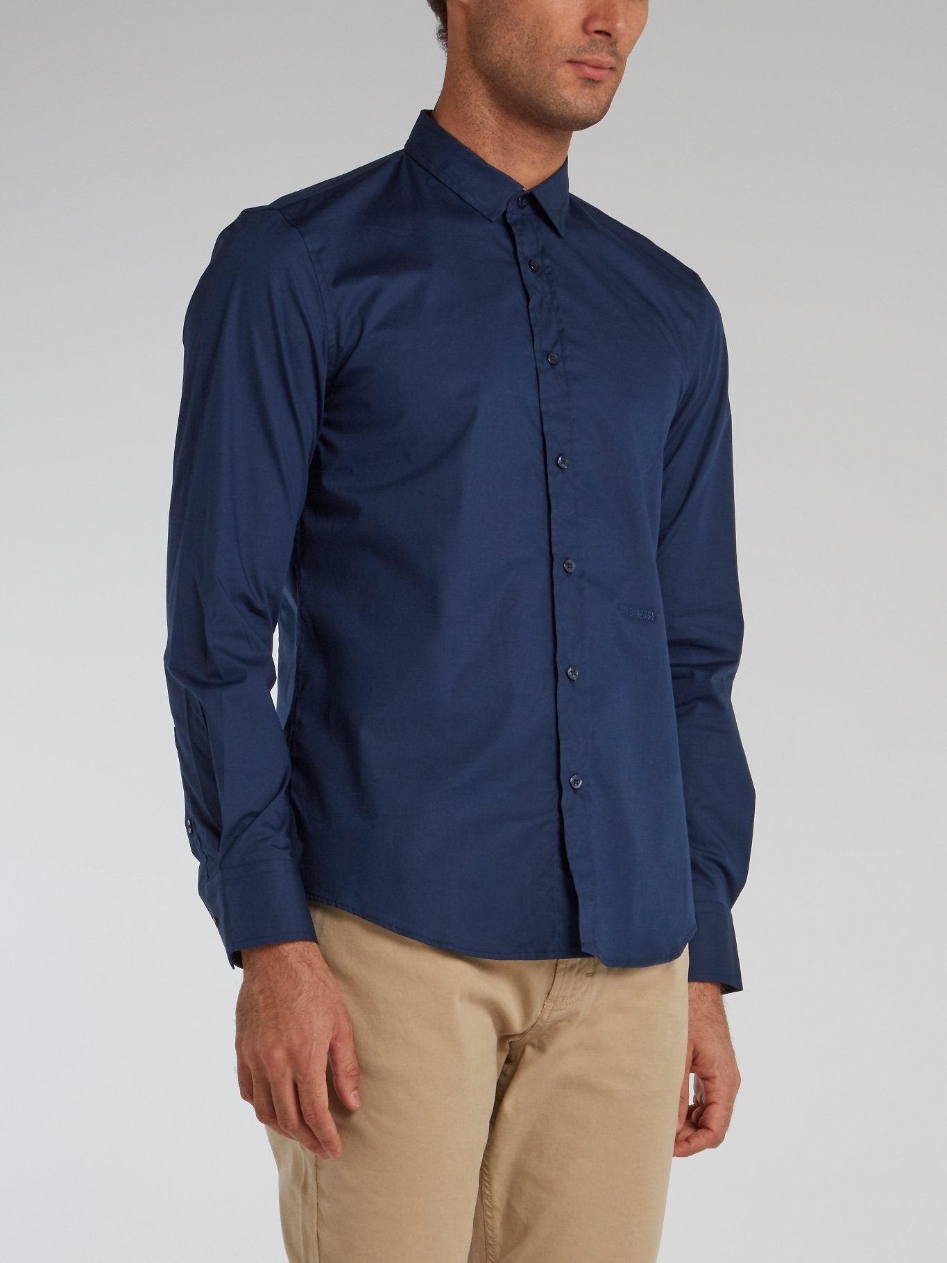 Navy Classic Button Up Shirt