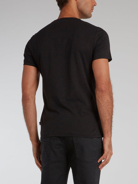 Black Multi-Stud Crewneck T-Shirt