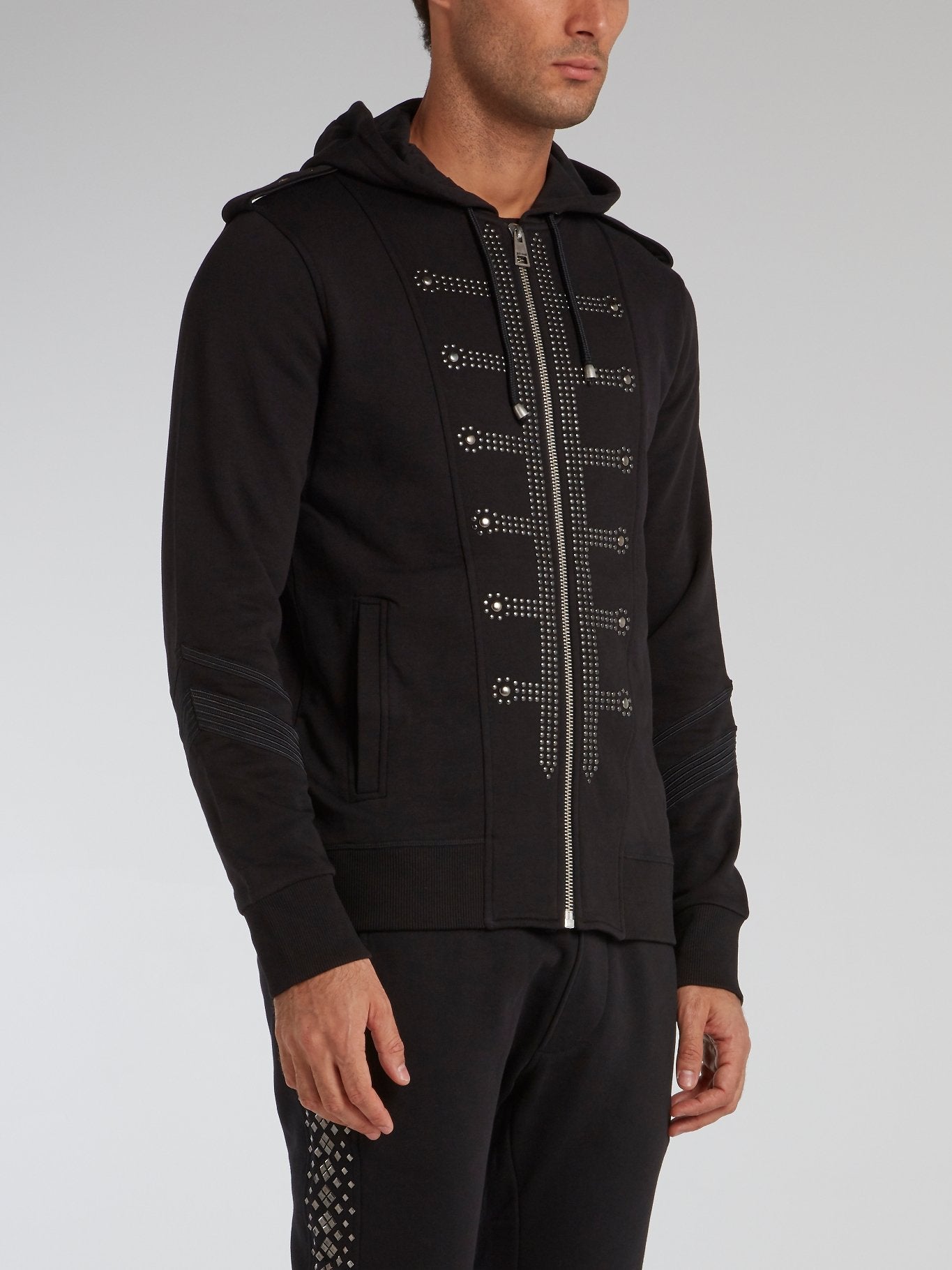 Bib Jacket Black Studded Bib Jacket – Maison-B-More Global Store