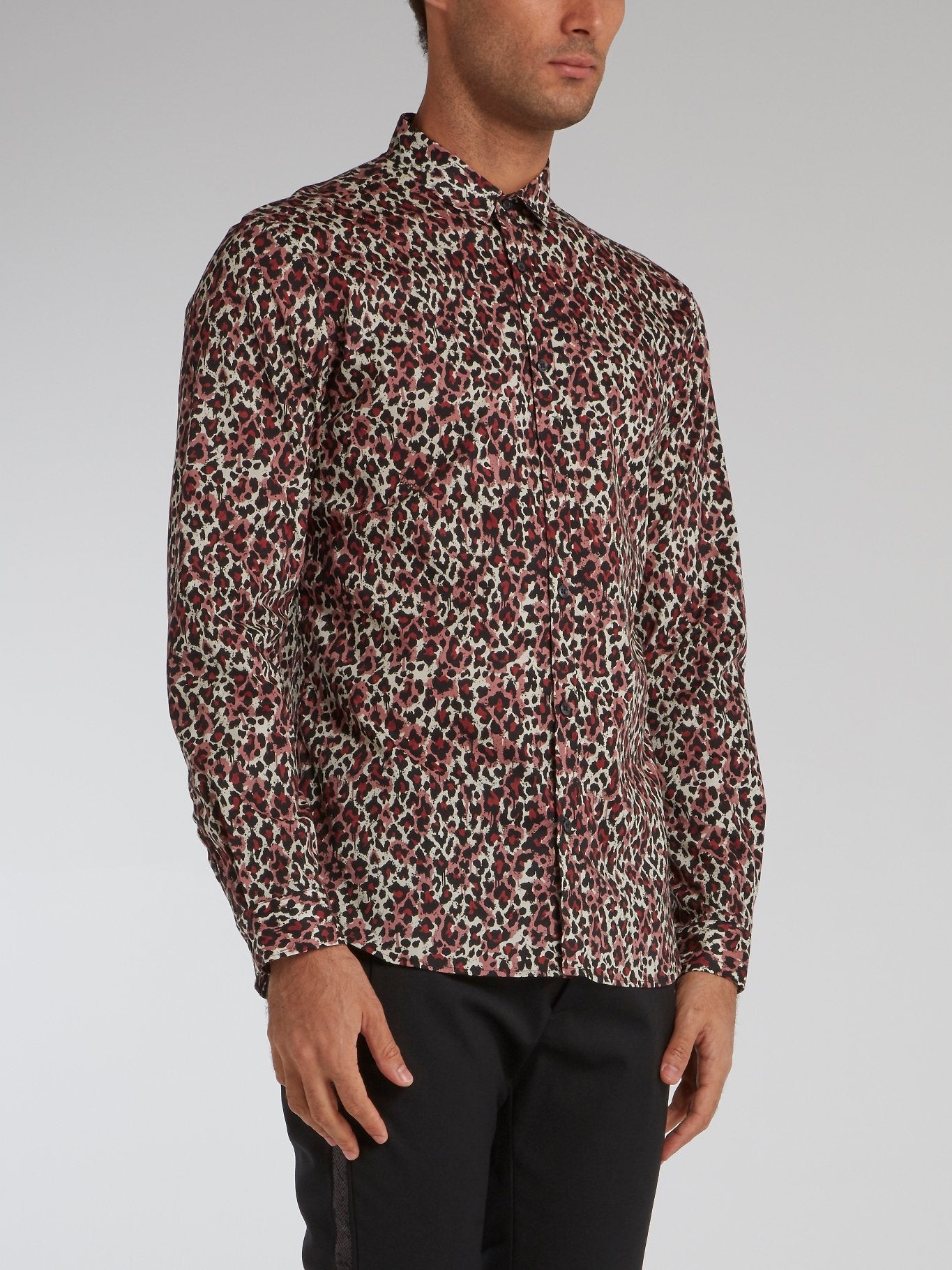 Leopard Print Button Up Shirt