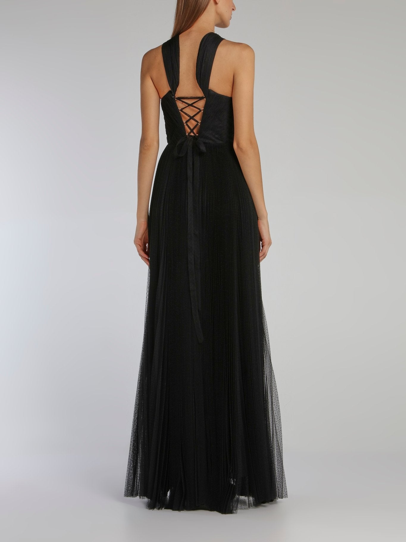 Maria Lucia Hohan Luciana Black Tulle Maxi Dress 44 / Black Maria Lucia Hohan Luciana Black Tulle Maxi Dress 44 / Black