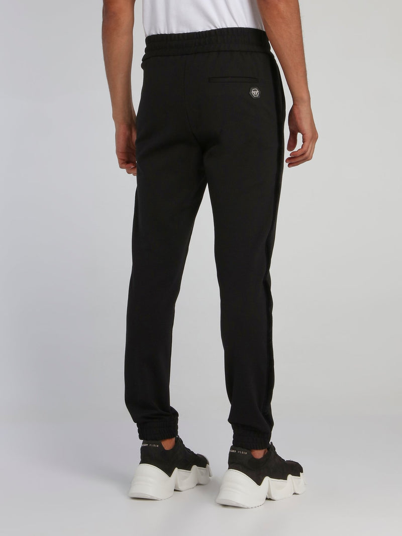Black Drawcord Track Trousers