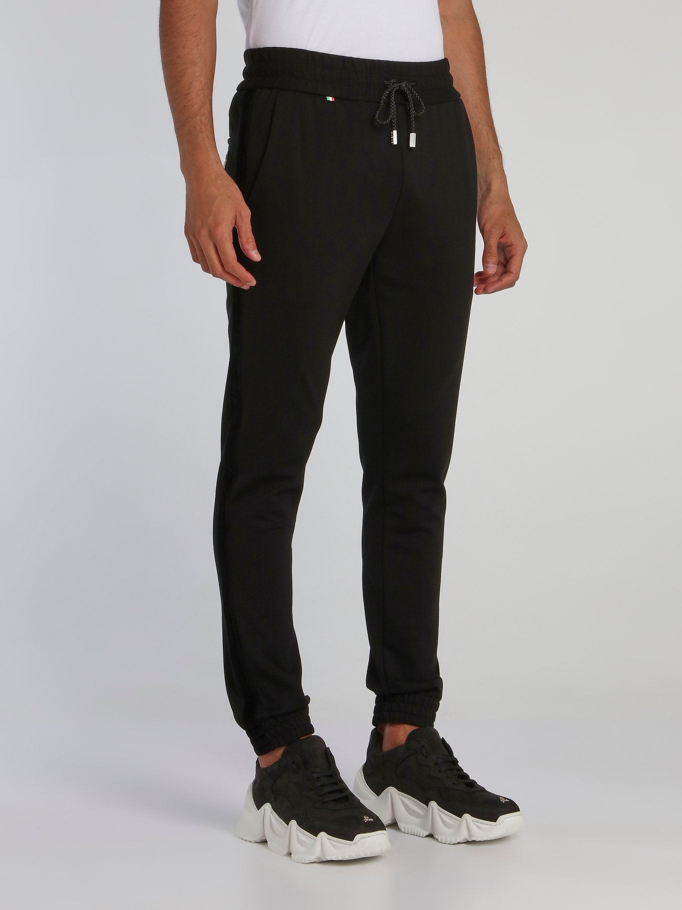 Black Drawcord Track Trousers