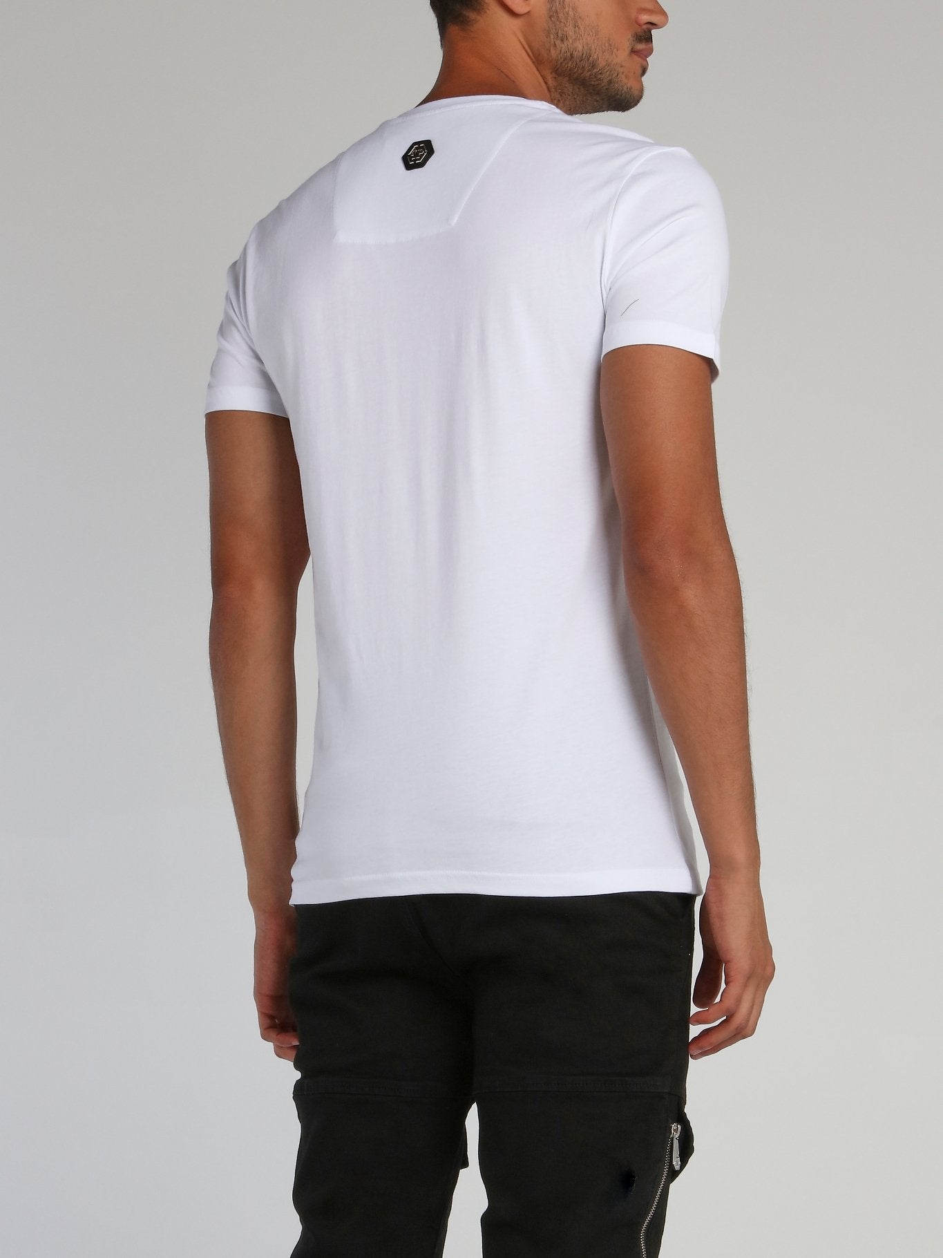 PP1978 White Studded Logo T-Shirt