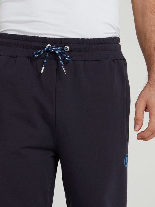 Темно-синие брюки из флиса Sport Icon