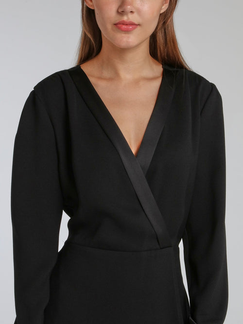 Shop Toupy Versailles Black Wrap Mini Dress Online XL / Black Shop Toupy Versailles Black Wrap Mini Dress Online XL / Black