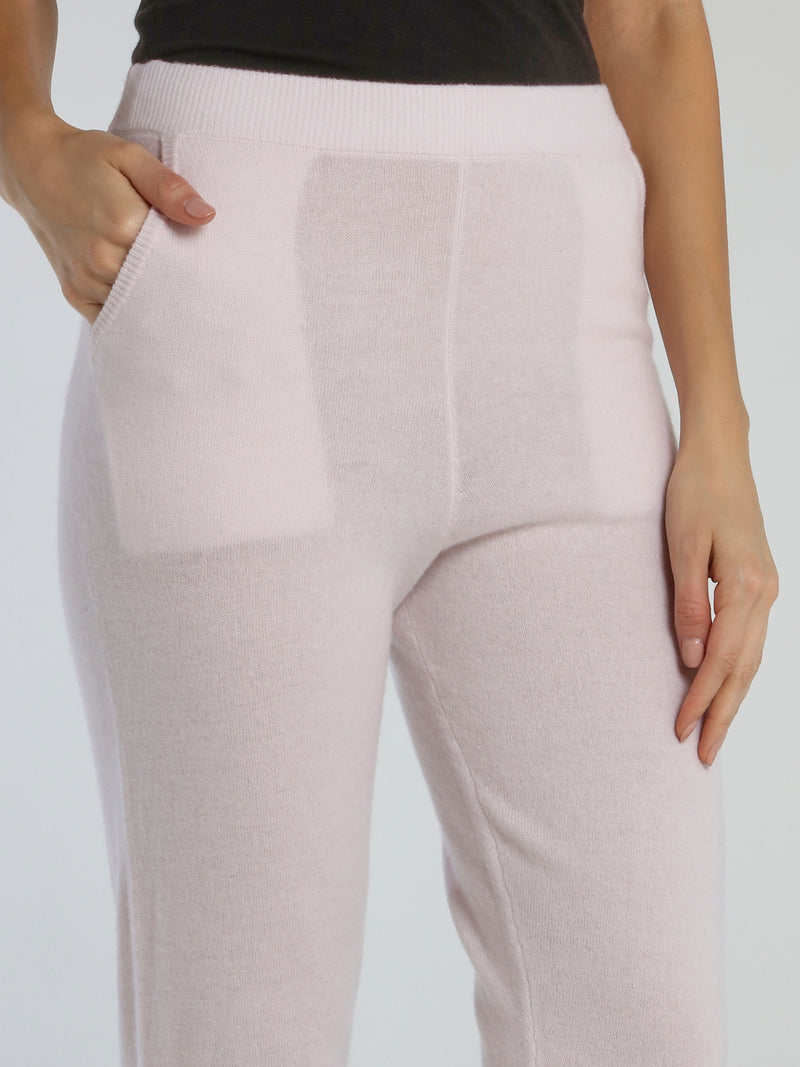 Jimi Pink Waistband Knitted Track Pants