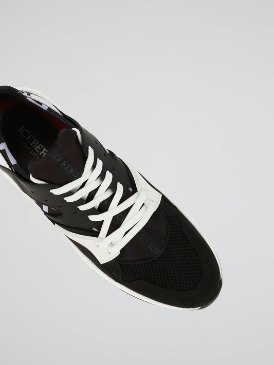 Black Contrast Active Sneakers