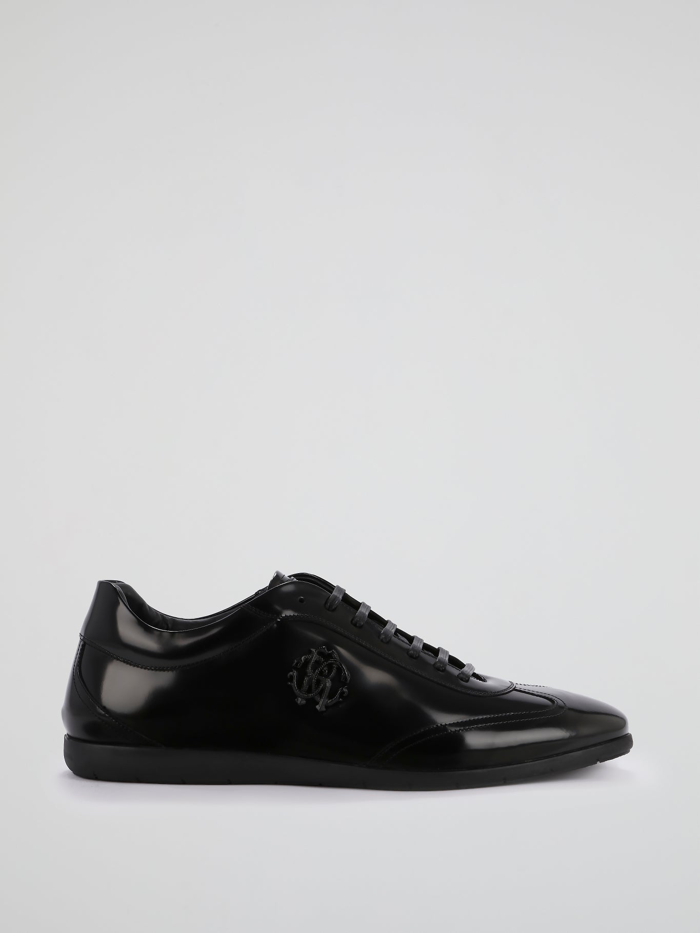 Black Patent Leather Sneakers