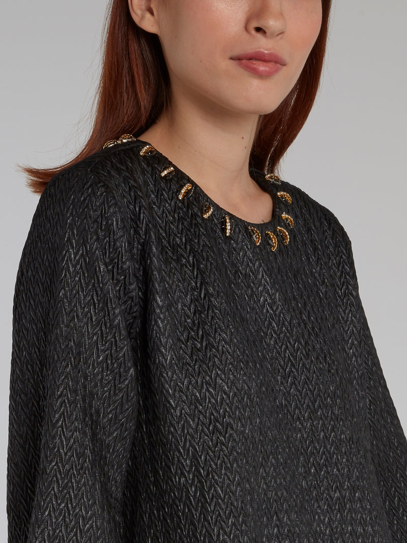 Black Cloqu Tent Dress Maison-B-More Global Store Black Cloqu Tent Dress Maison-B-More Global Store