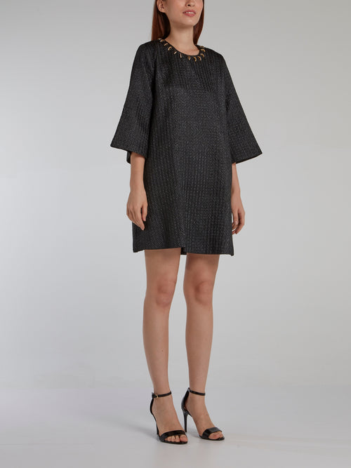 Black Cloqu Tent Dress Maison-B-More Global Store Black Cloqu Tent Dress Maison-B-More Global Store