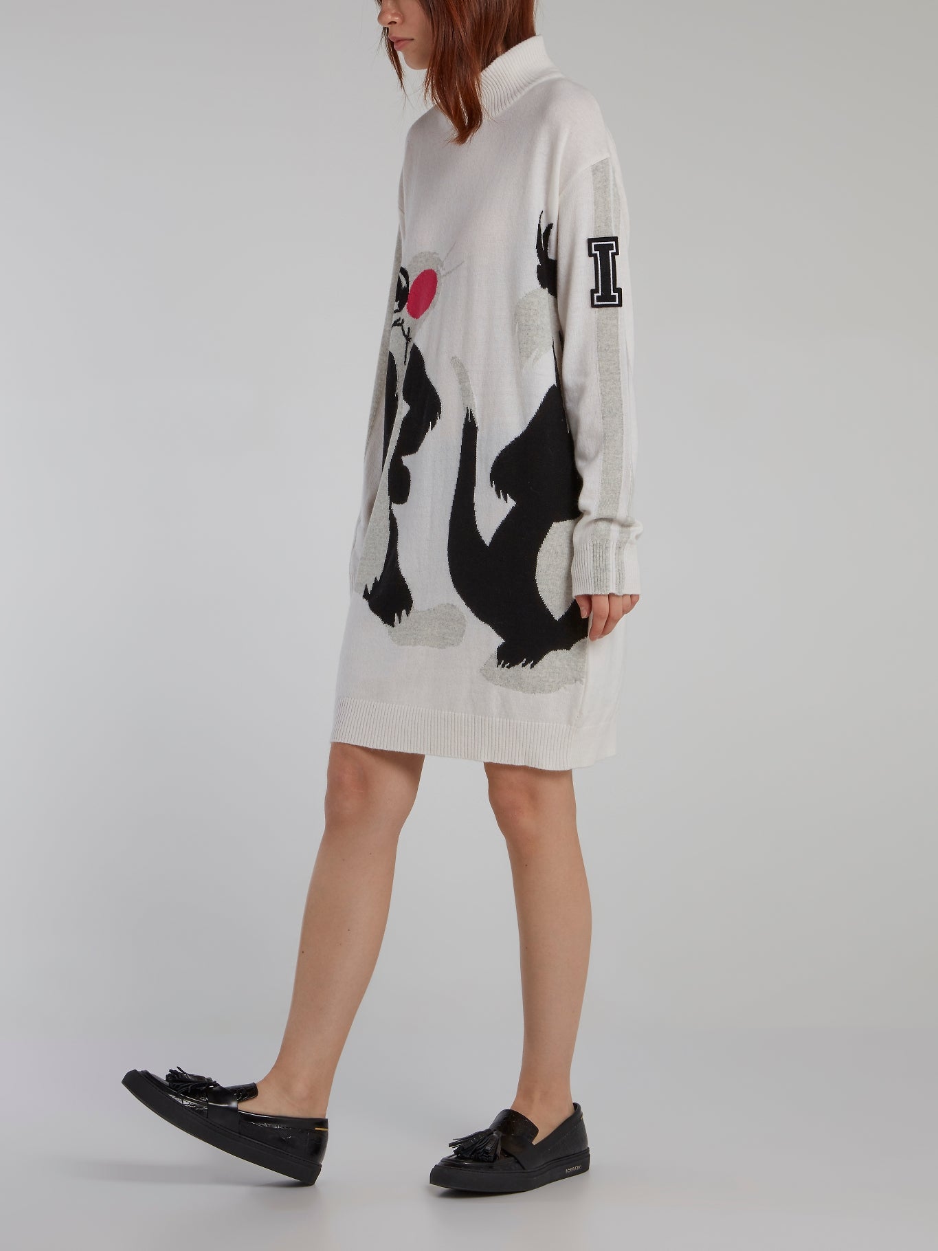 Sylvester The Cat White Sweater Dress