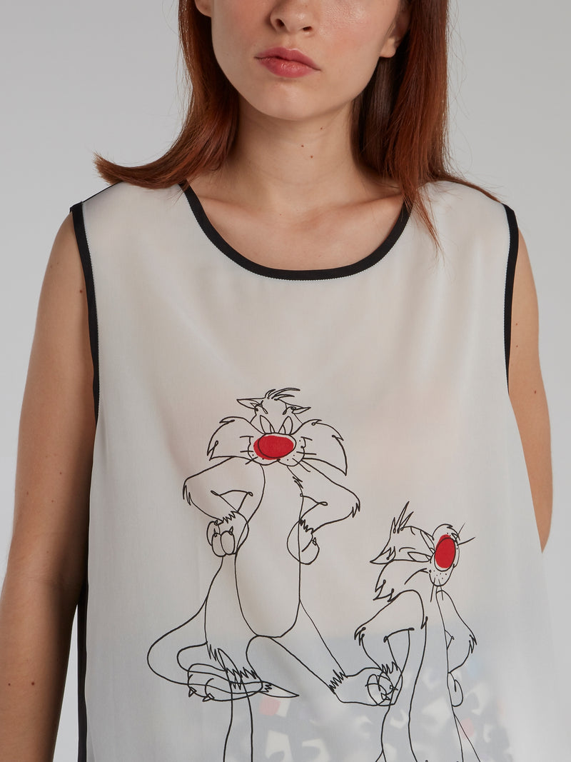 Sylvester The Cat Contrast Swing Tank