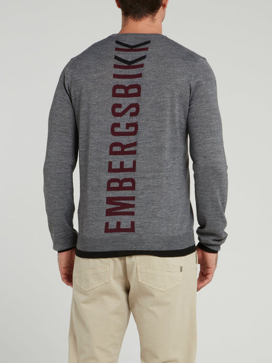 Grey Rear Logo Sweater