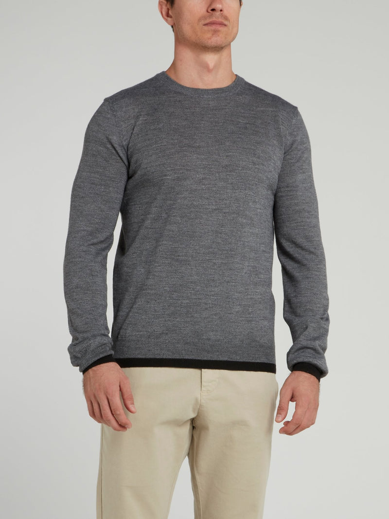 Grey Rear Logo Sweater