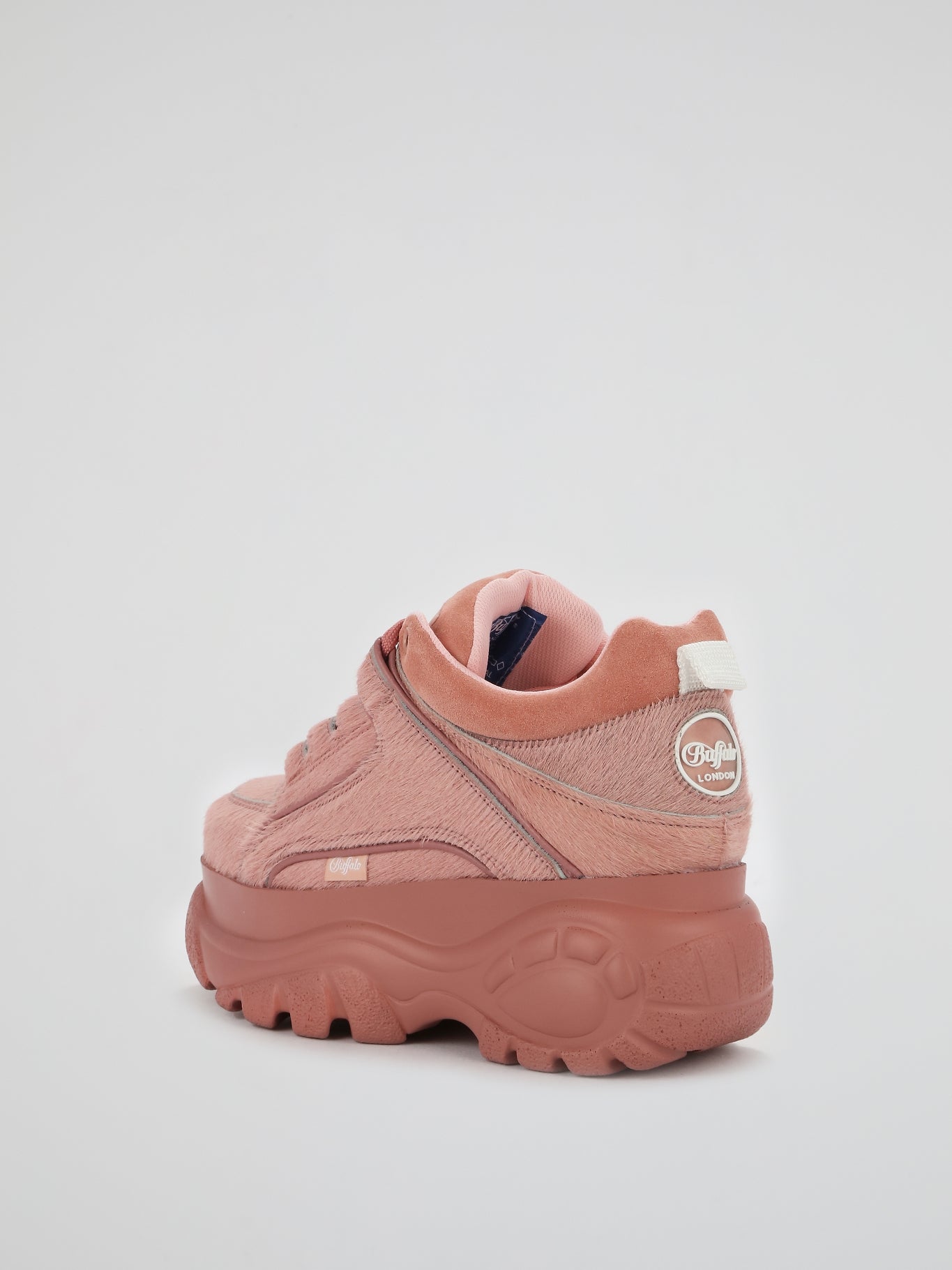Pink Pony Fur Chunky Sneakers