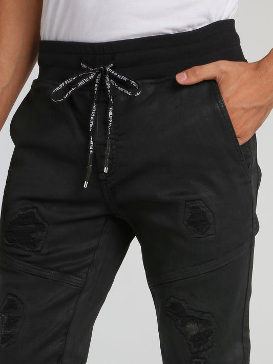 Black Slim Shady Chill Fit Trousers