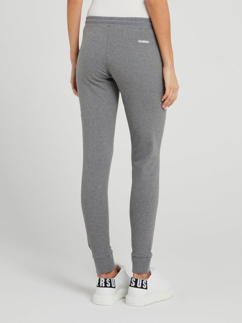 Grey Knitted Fleece Pants
