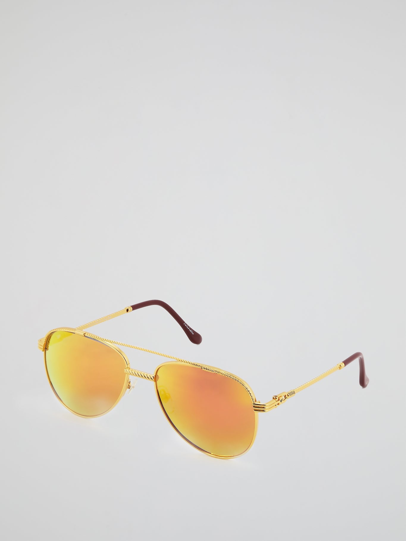 Yellow Gradient Mirror Sunglasses
