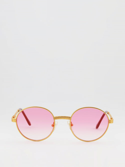 Pink Gradient Flat Lens Sunglasses