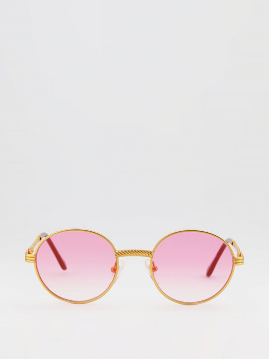 Pink Gradient Flat Lens Sunglasses