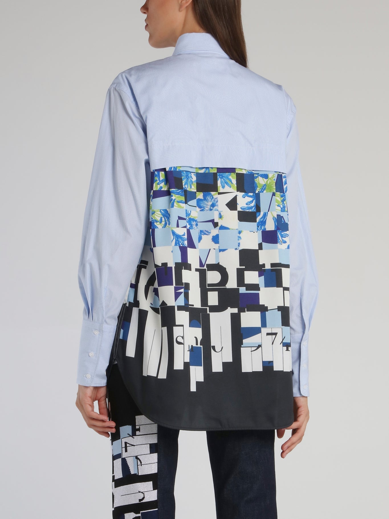 Bluse Mosaic Pinstripe Shirt