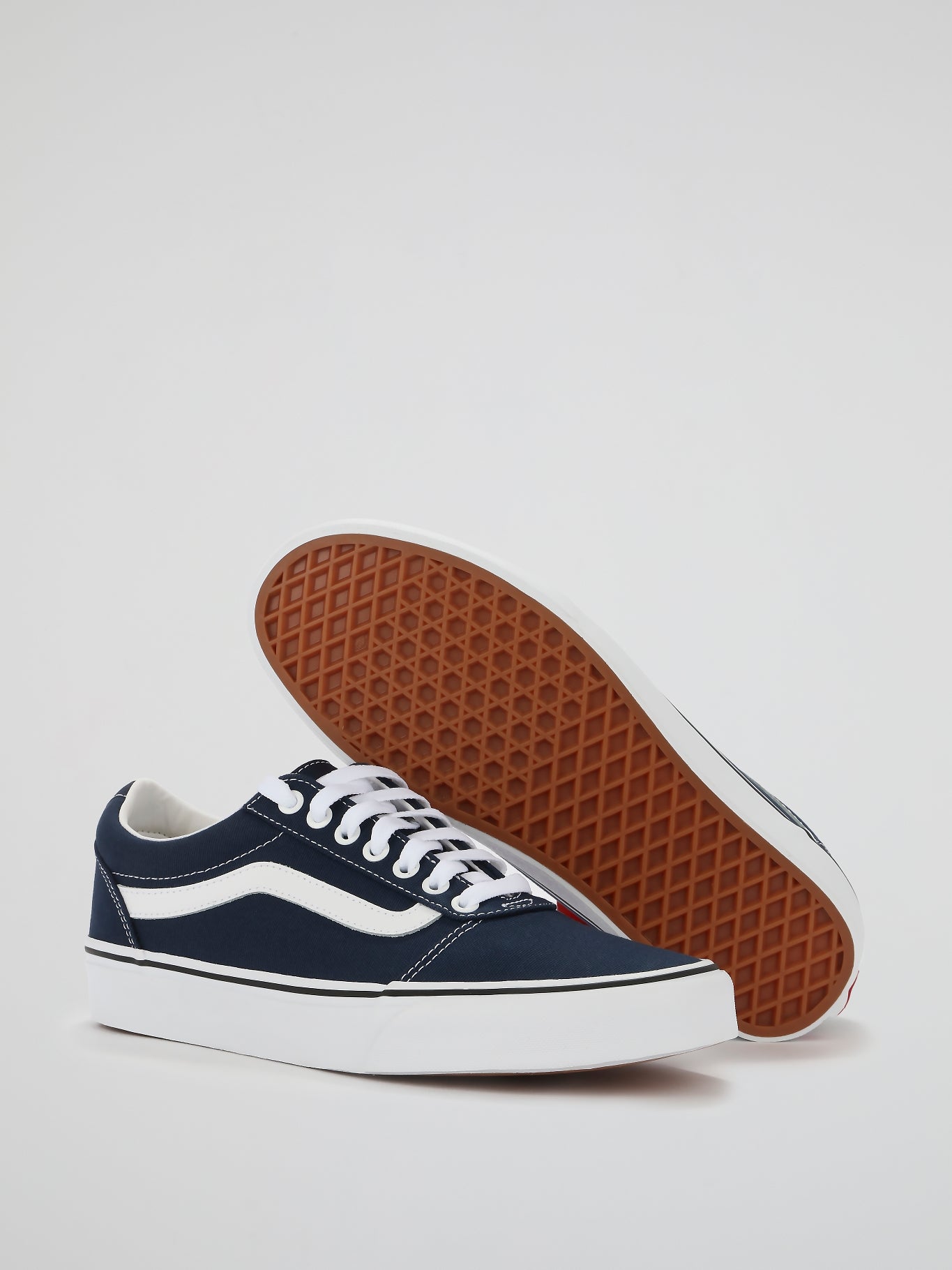Navy Ward Lace Up Trainers