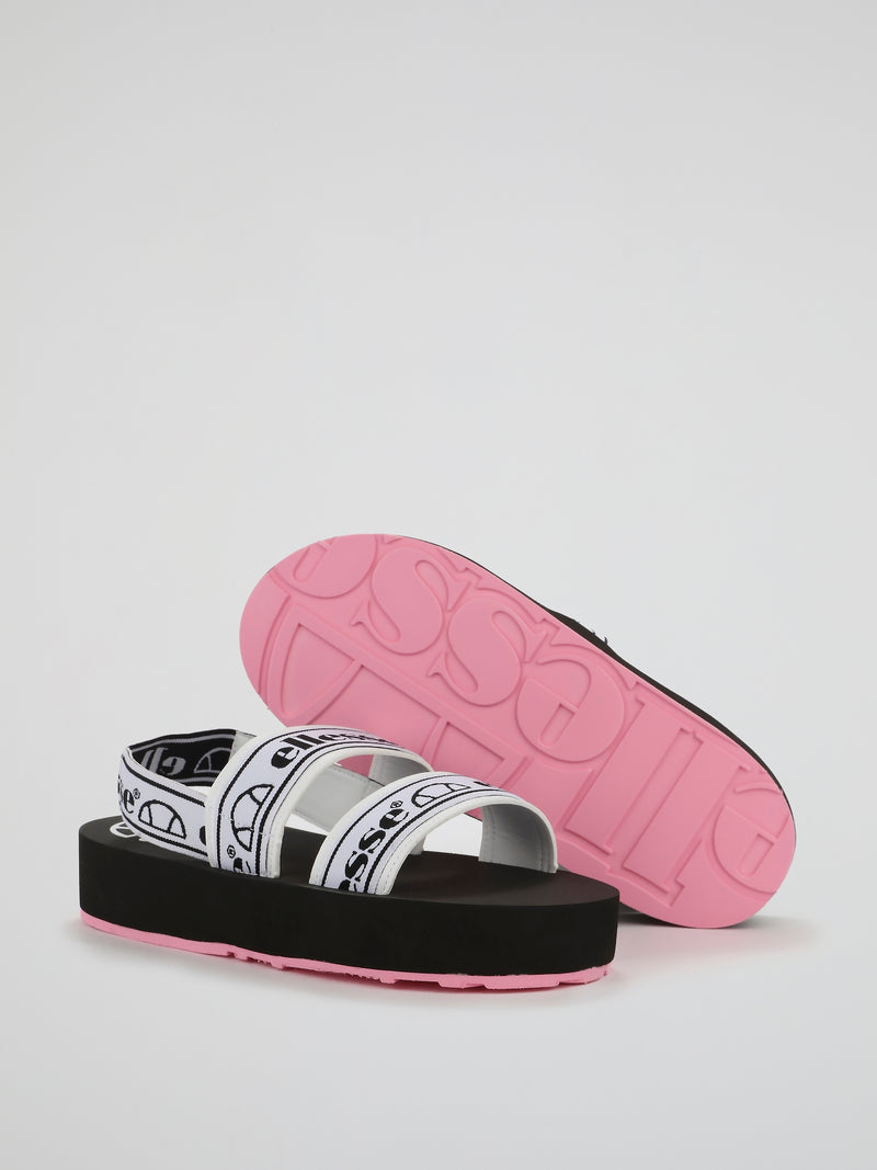 Giglio Contrast Logo Strap Sandals