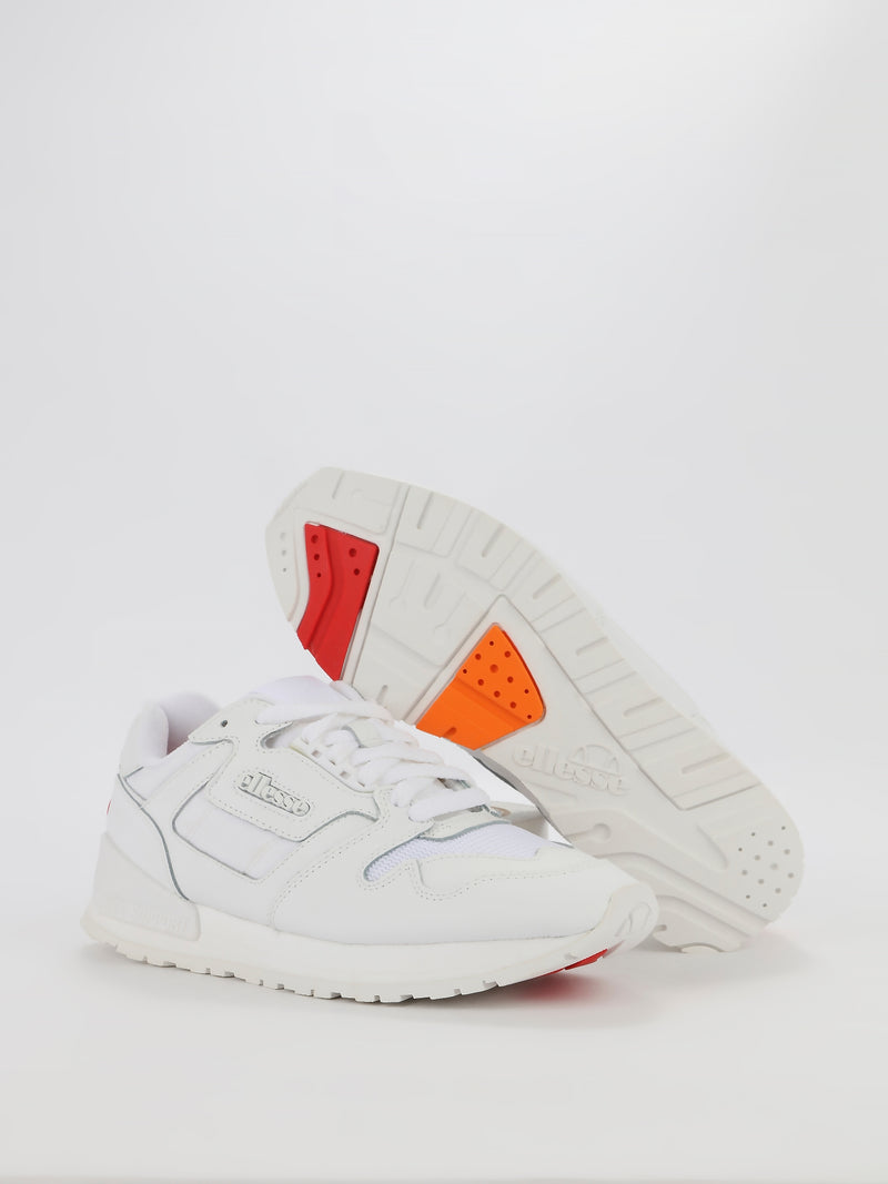 Ellesse Womens White Leather Trainer