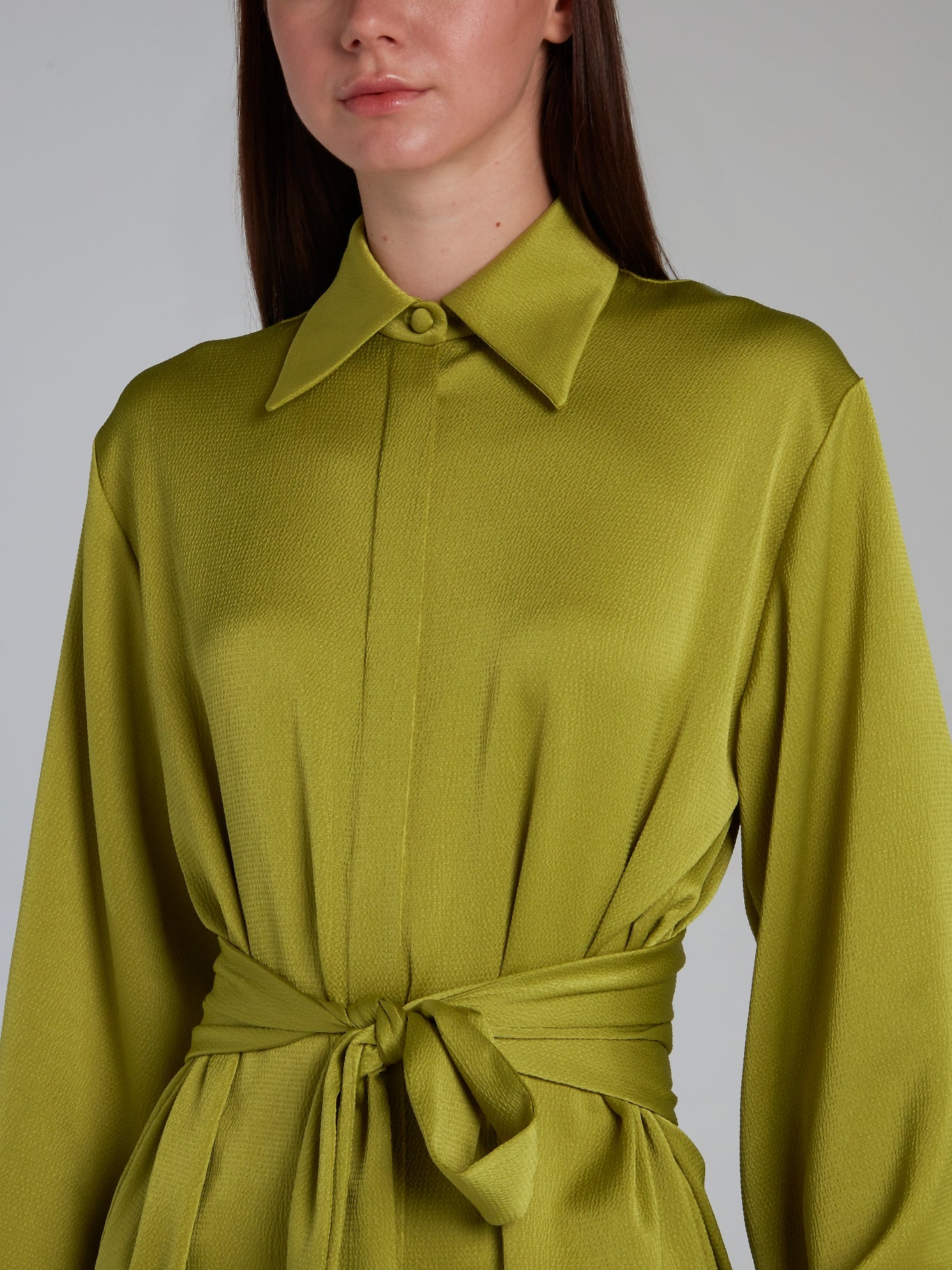 chartreuse shirt dress The Perfect Elevated T-Shirt Dress in Chartreuse Green 1XL