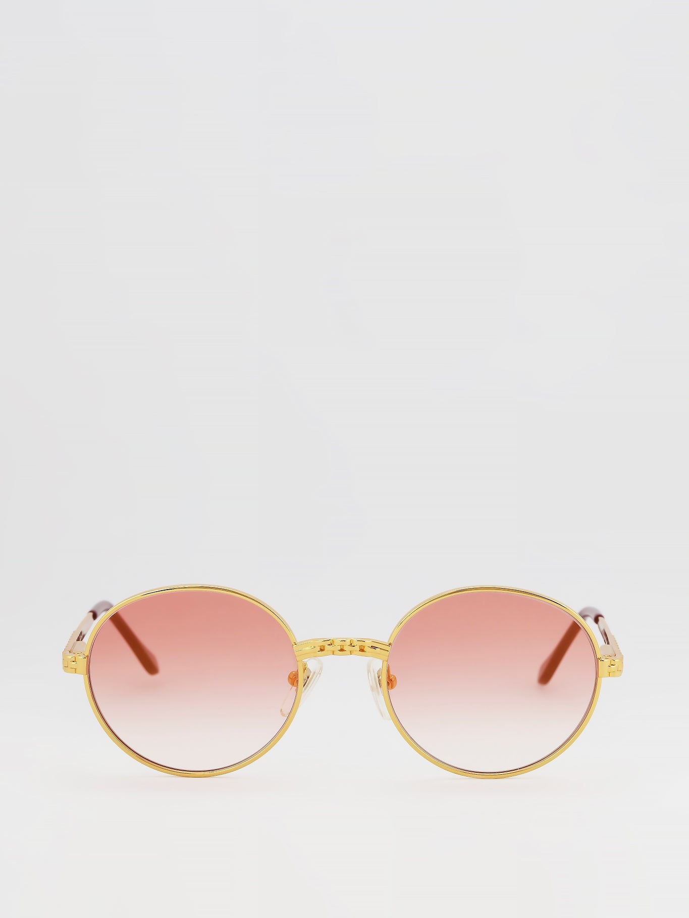 Pink Gradient Round Sunglasses