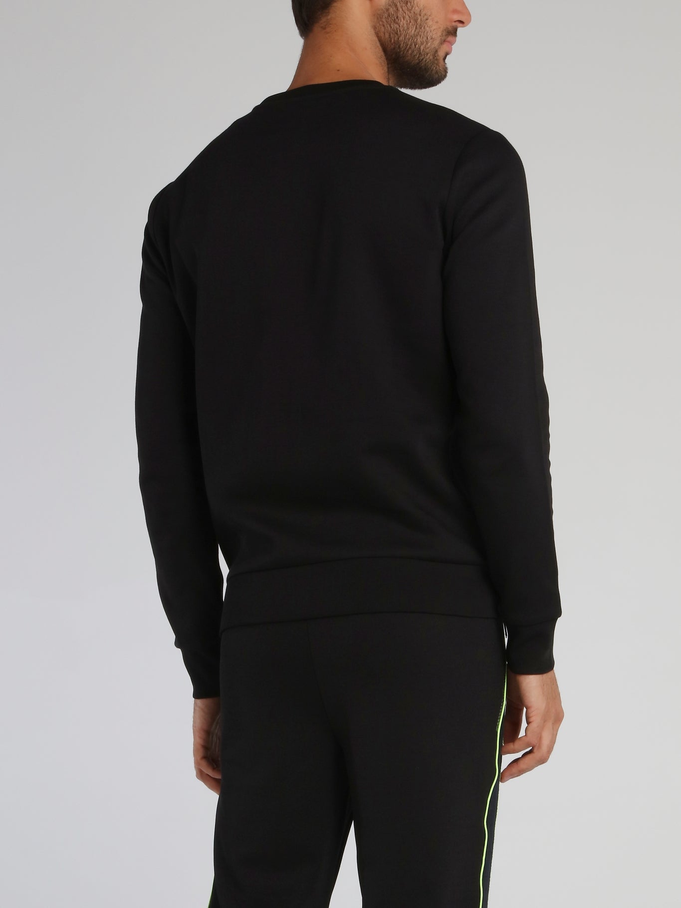 Black With Large Monogram Sweatshirt