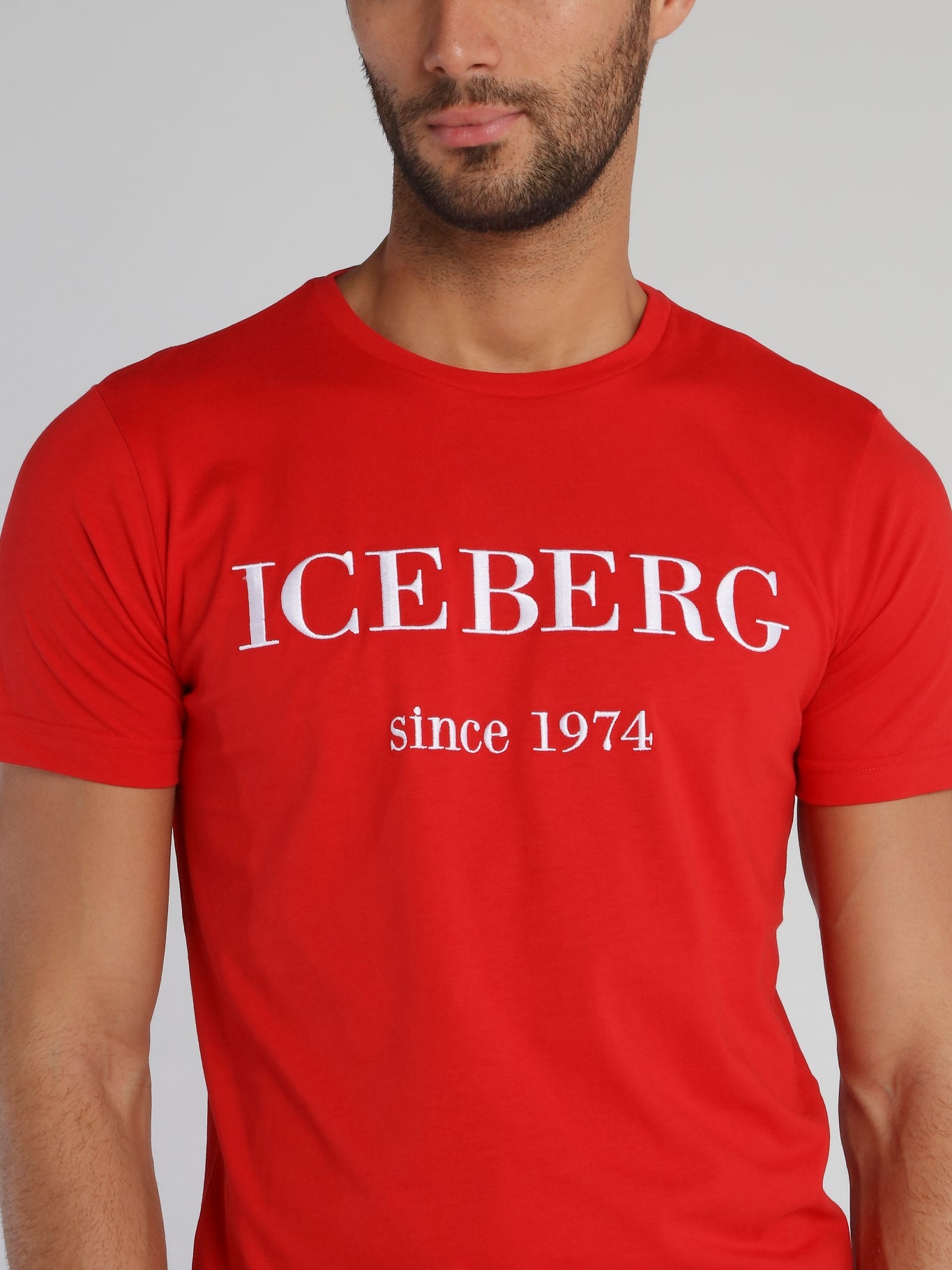 Red Classic Logo Crewneck T-Shirt