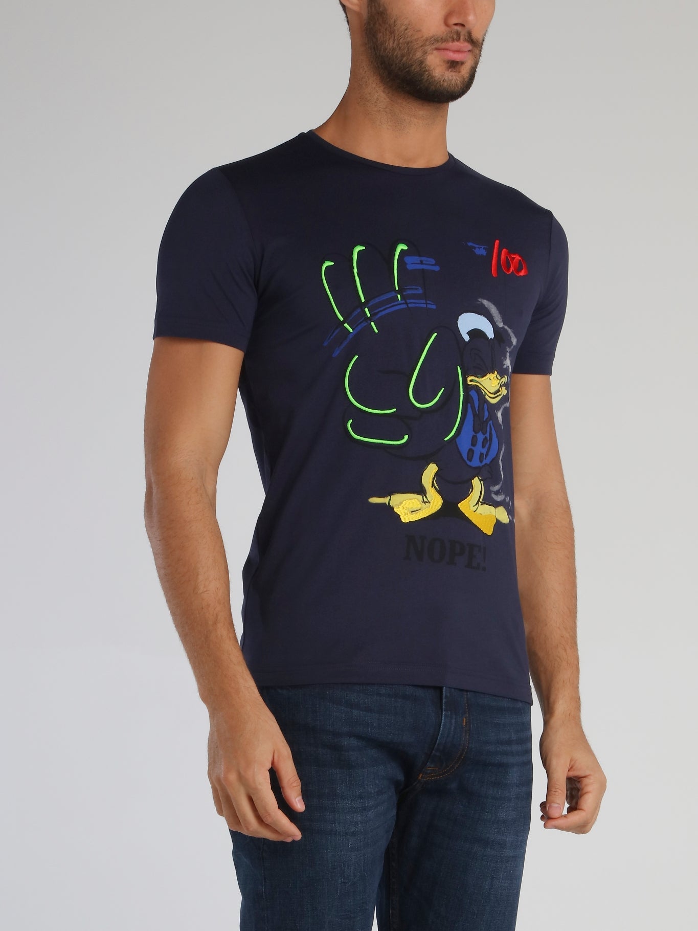 Donald Duck Navy Graffiti T-Shirt