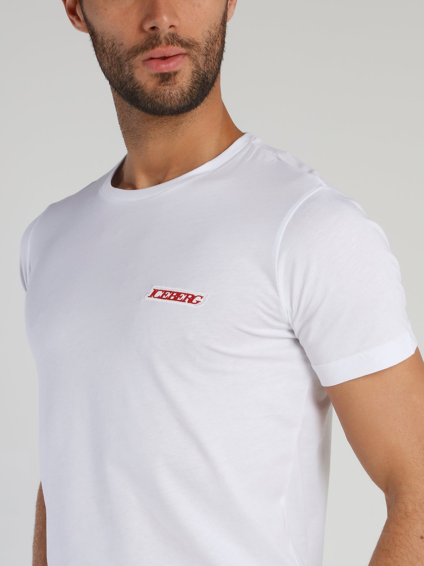 White T-Shirt With Small Logo