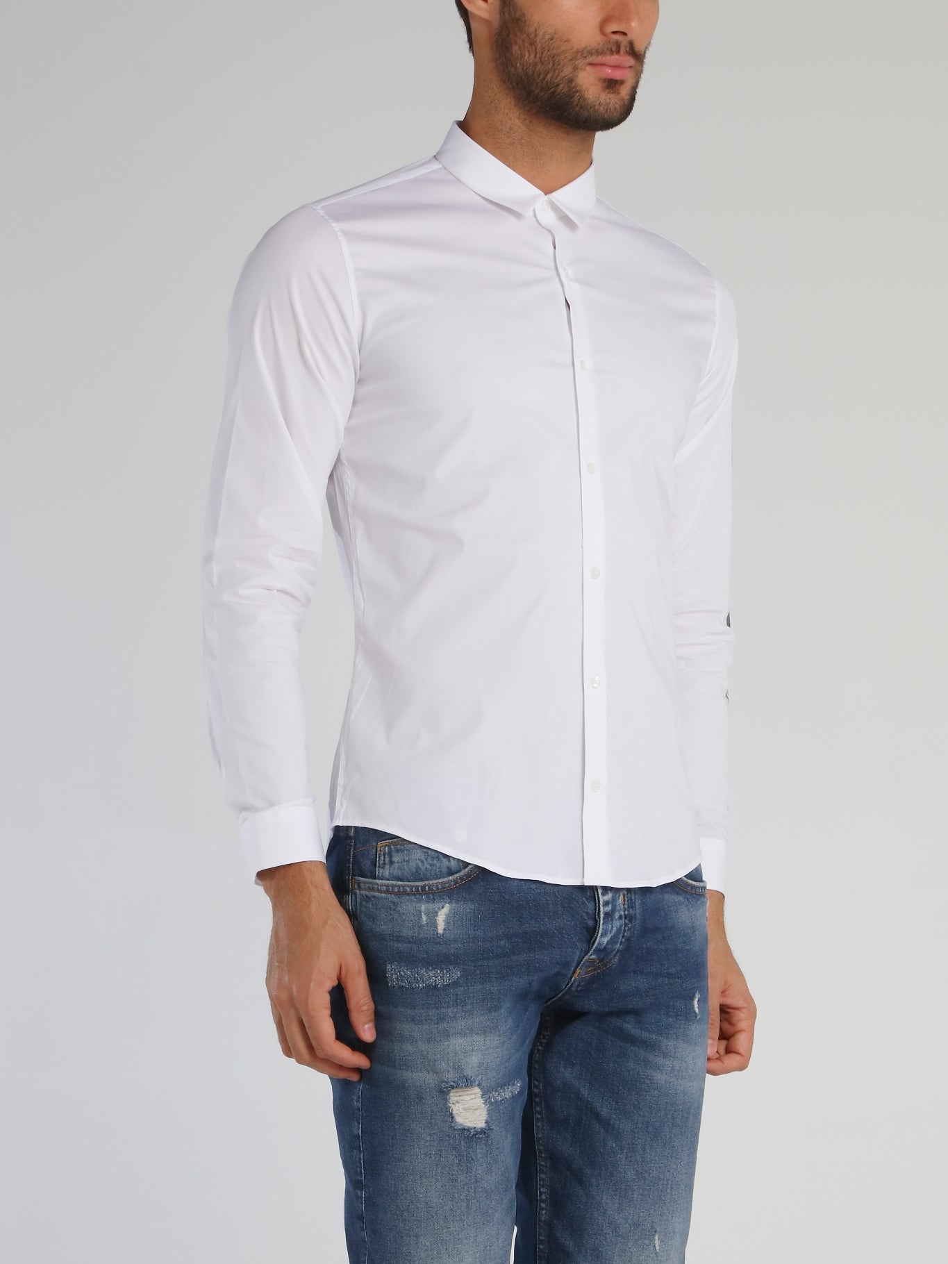 White Logo Sleeve Polo Shirt