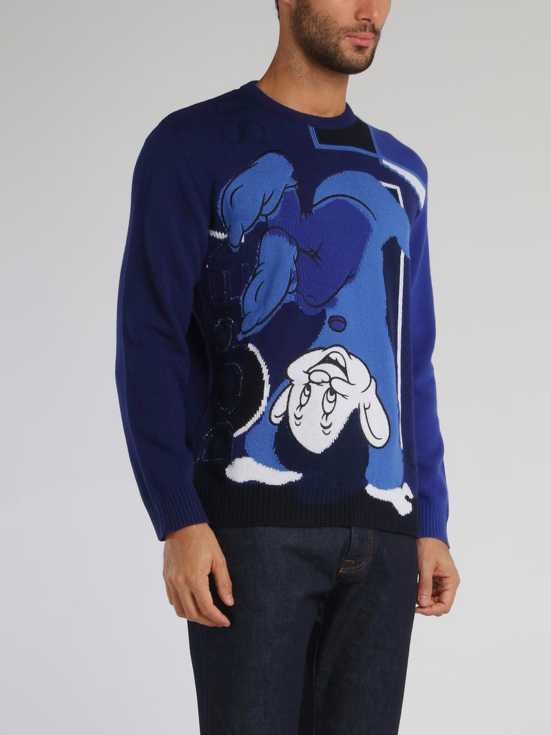 Disney Dopey Blue Knitted Sweater