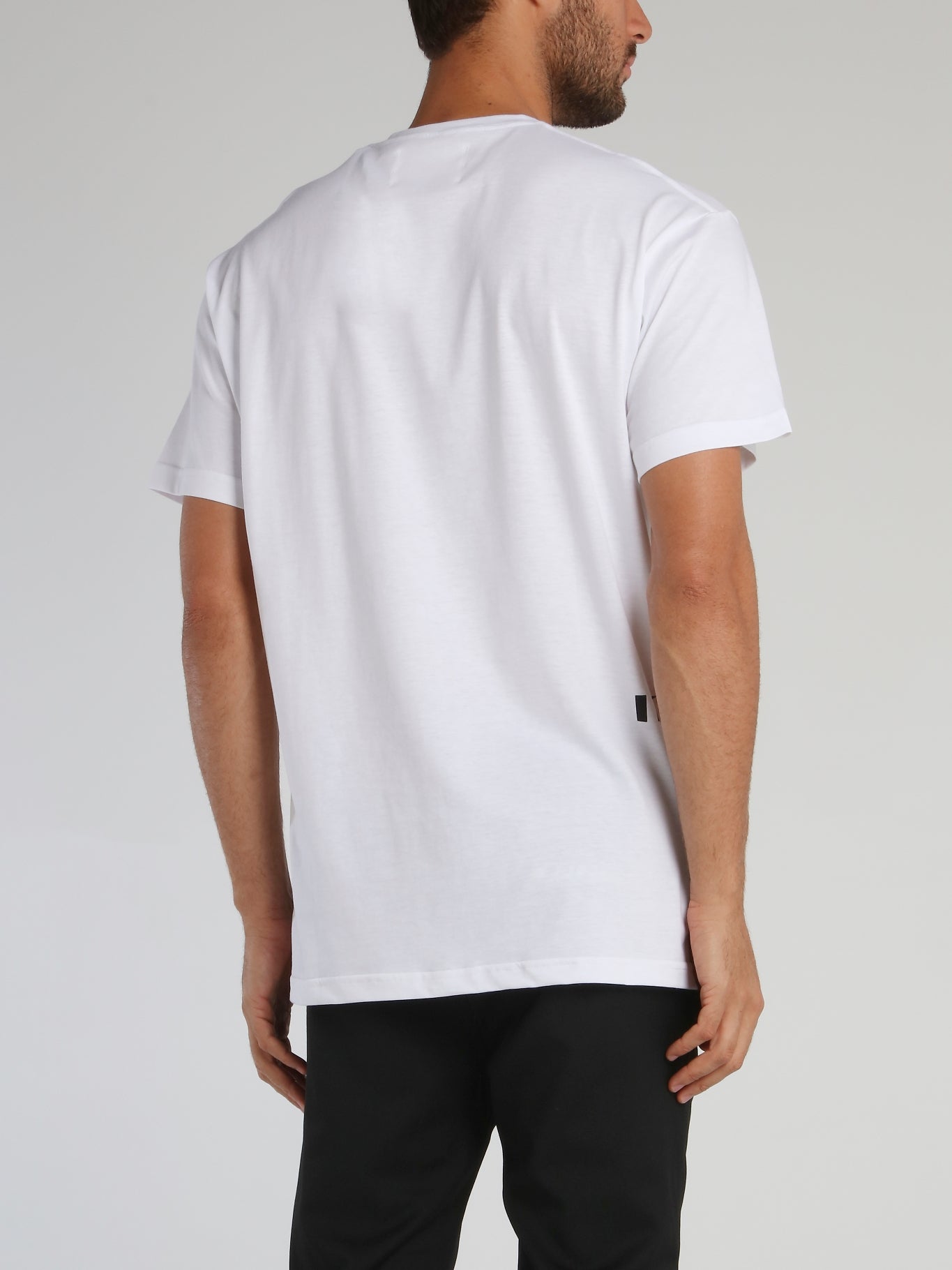 Dopey White Graphic Print T-Shirt