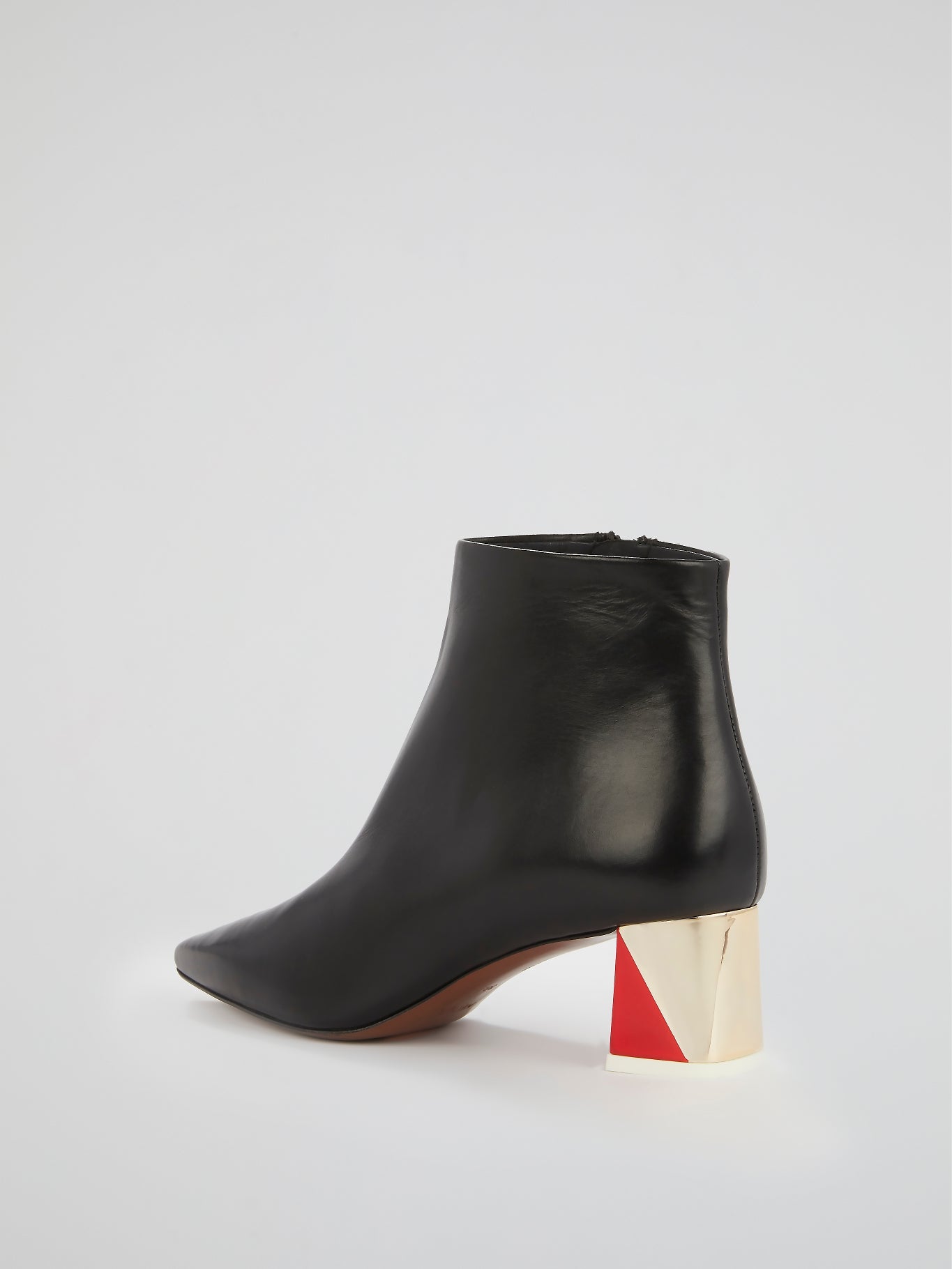 The Alpha Black Leather Ankle Boots