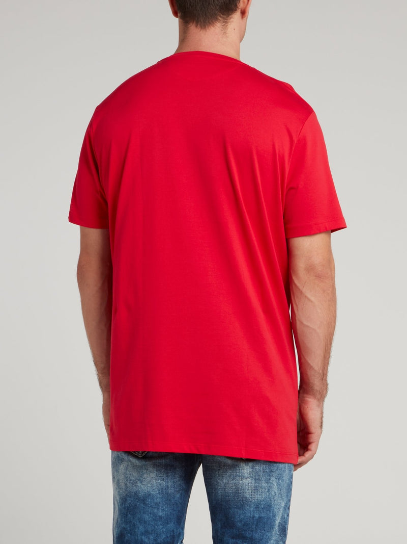 Red Logo Crewneck T-Shirt
