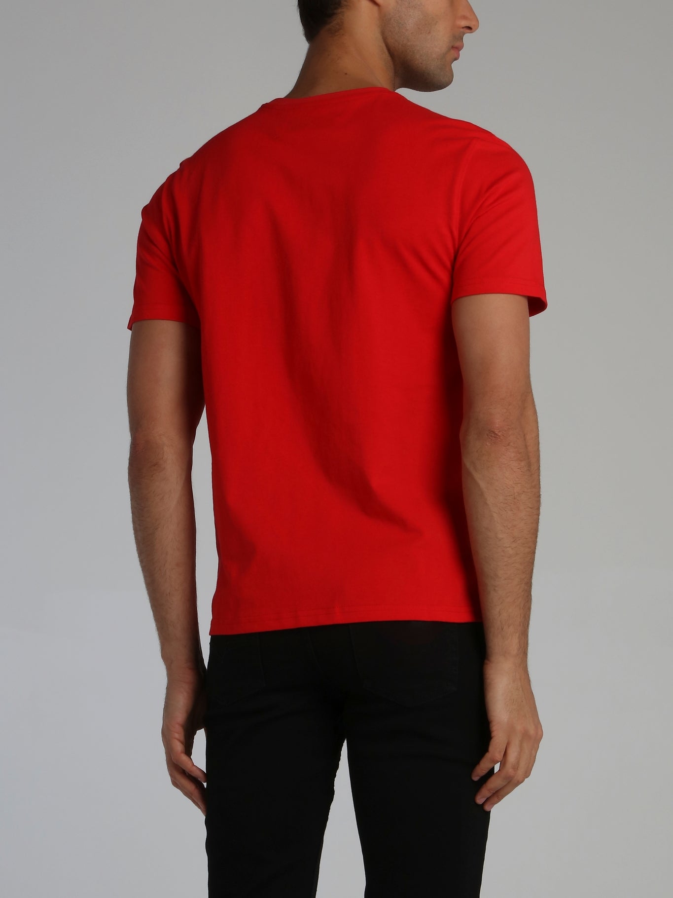 Red Core 3D Rubber Patch Crewneck T-Shirt