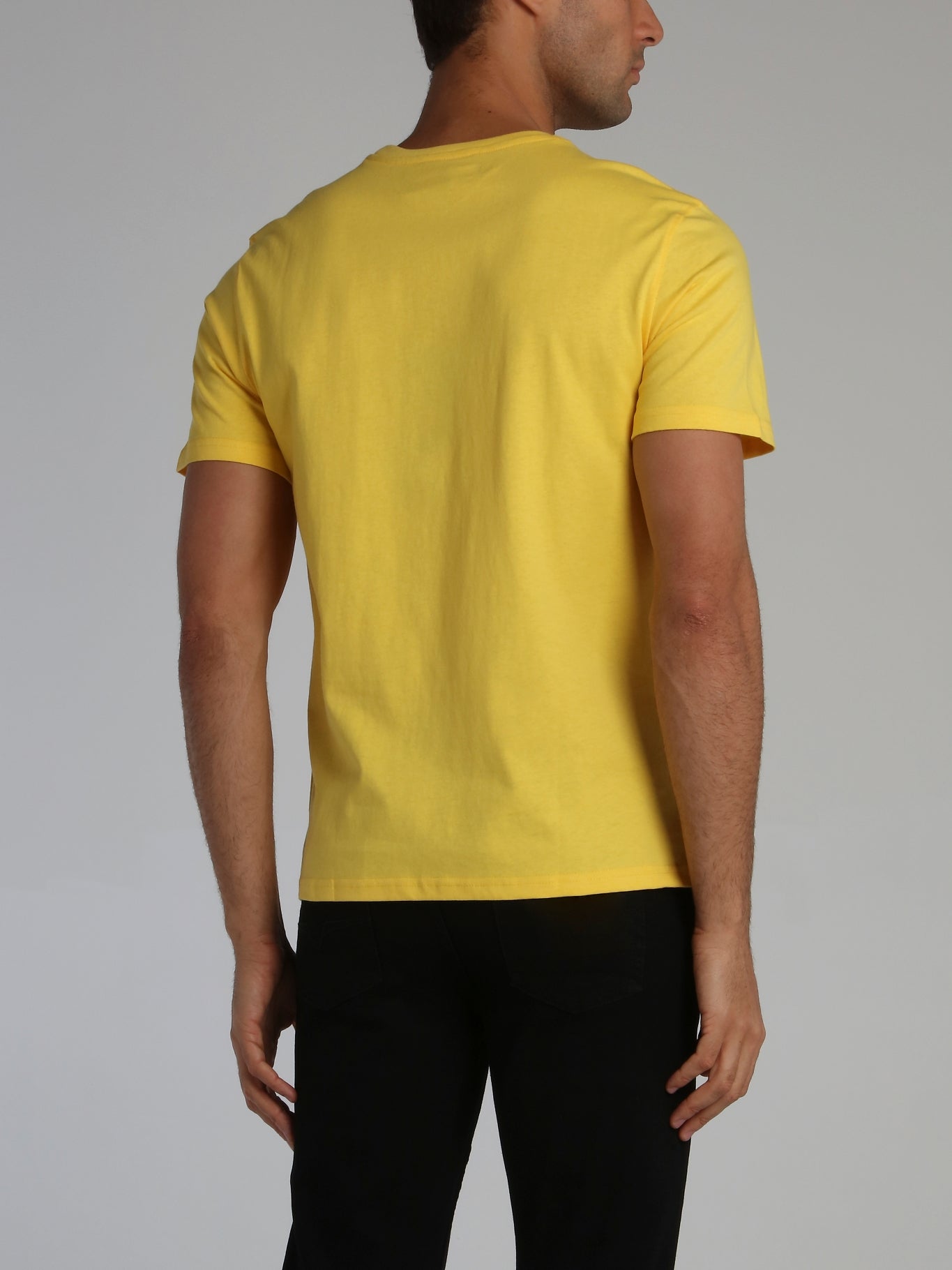 Yellow Core 3D Rubber Patch Crewneck T-Shirt