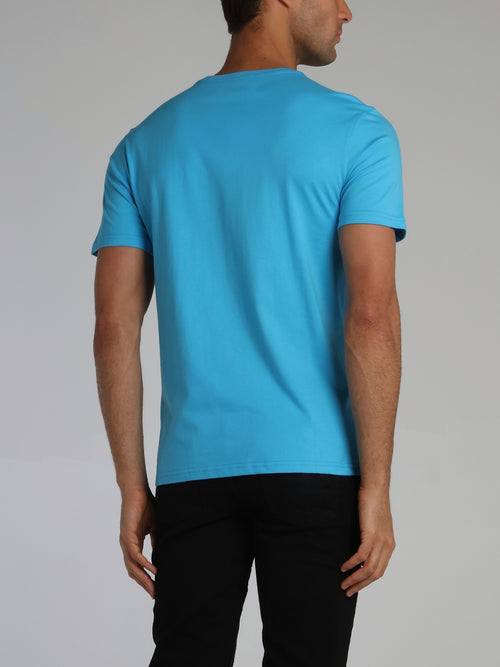 Blue Pyramid Bob Print T-Shirt
