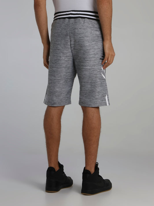 Grey Stripe Detail Cyber Shorts