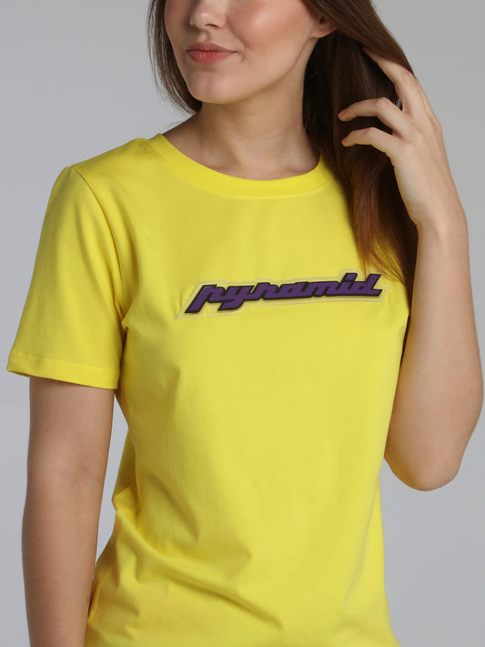 Yellow Core 3D Rubber Patch T-Shirt