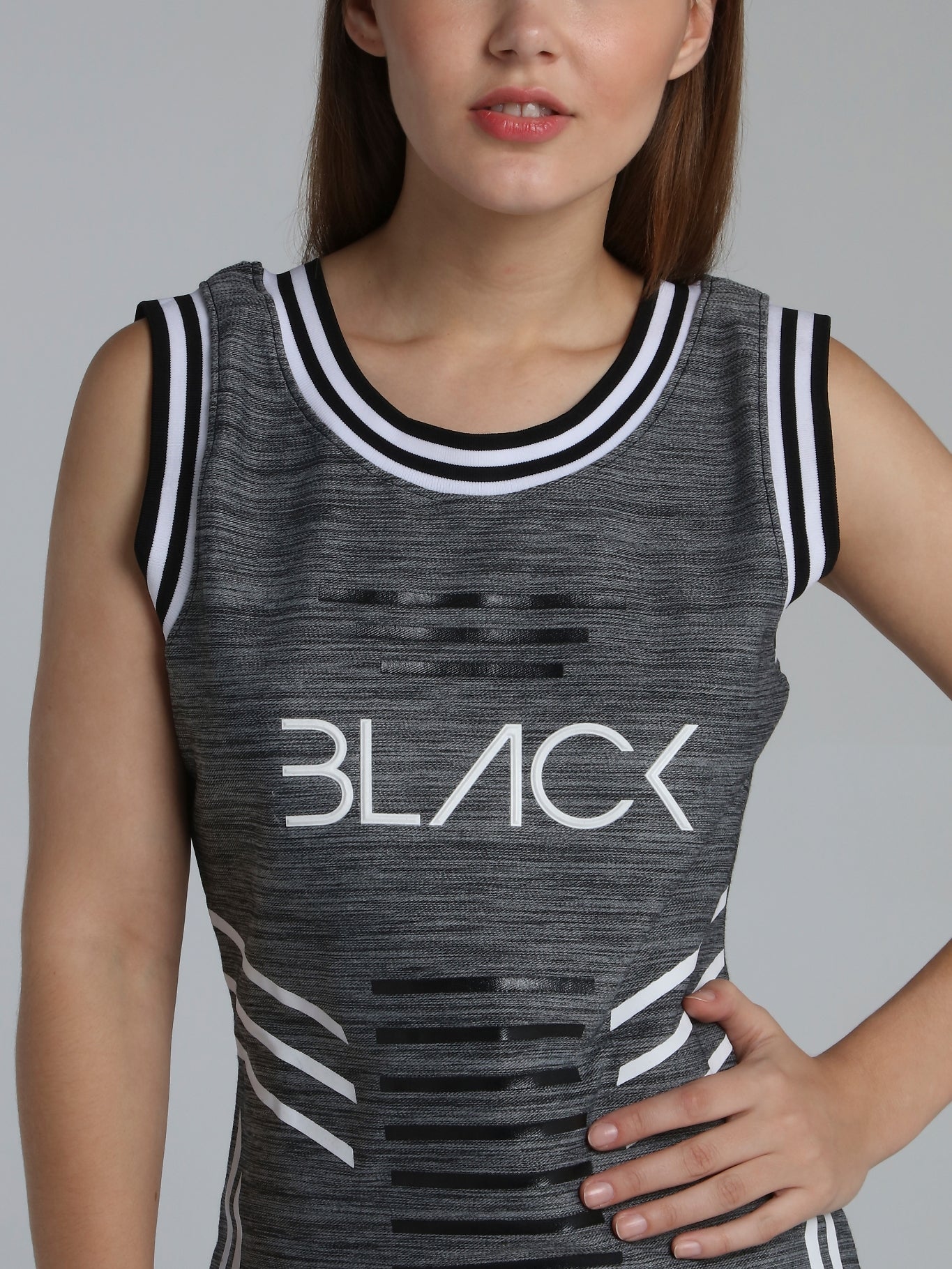 Black Cyber Tank Dress