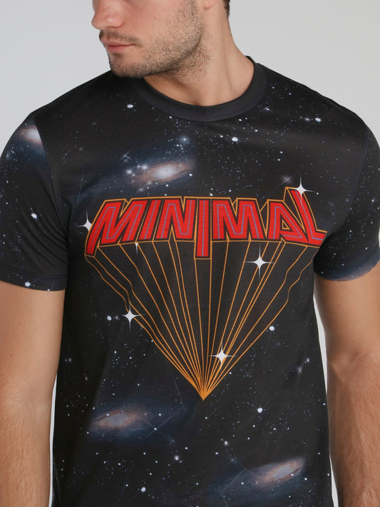 Universe Print Crewneck T-Shirt