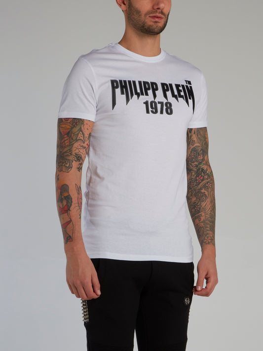 PP1978 White Contrast Logo T-Shirt