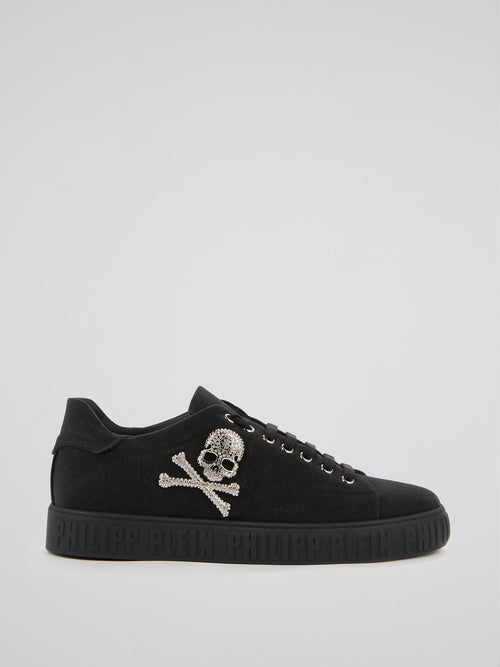 Black Crystal Skull Sneakers – Maison-B-More Global Store