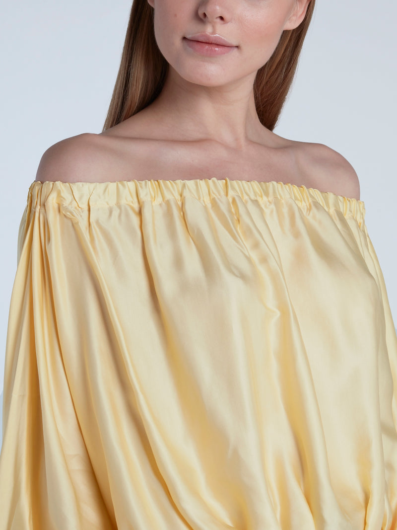 Yellow Off-The-Shoulder Top